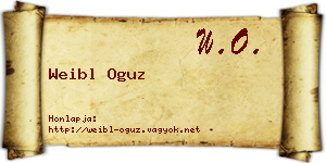 Weibl Oguz névjegykártya